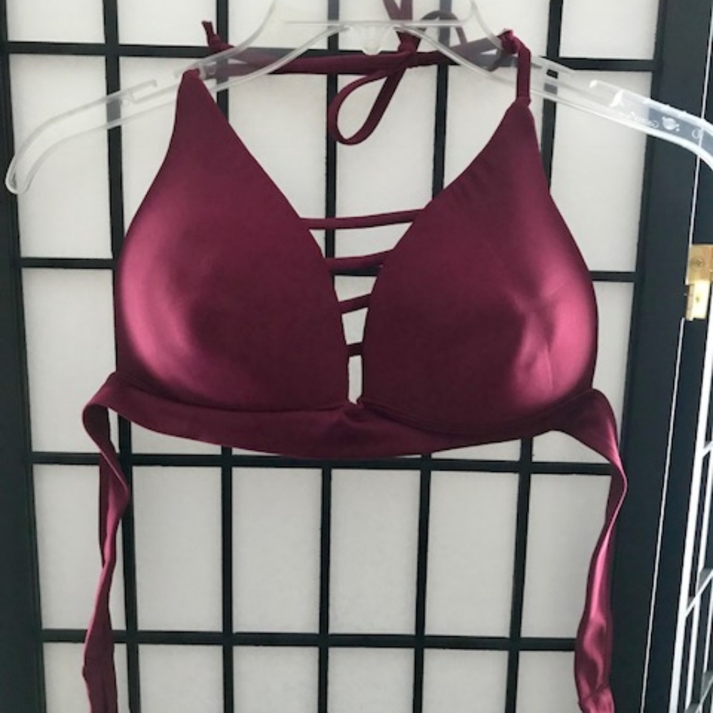 Maroon Bathing Suit Set